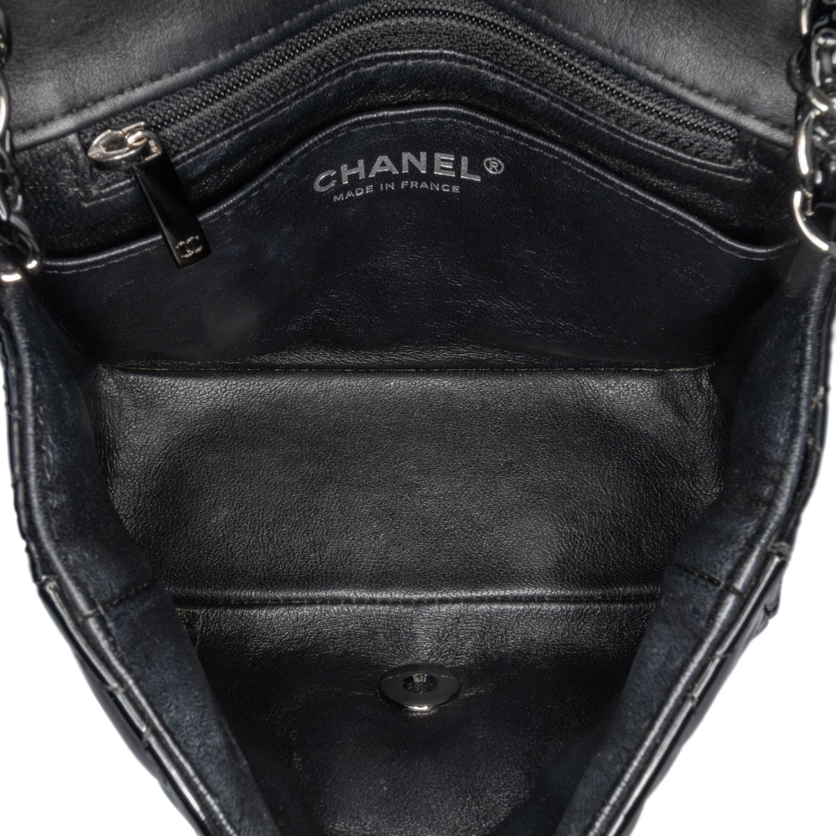 Chanel Mini Square Classic Patent Single Flap