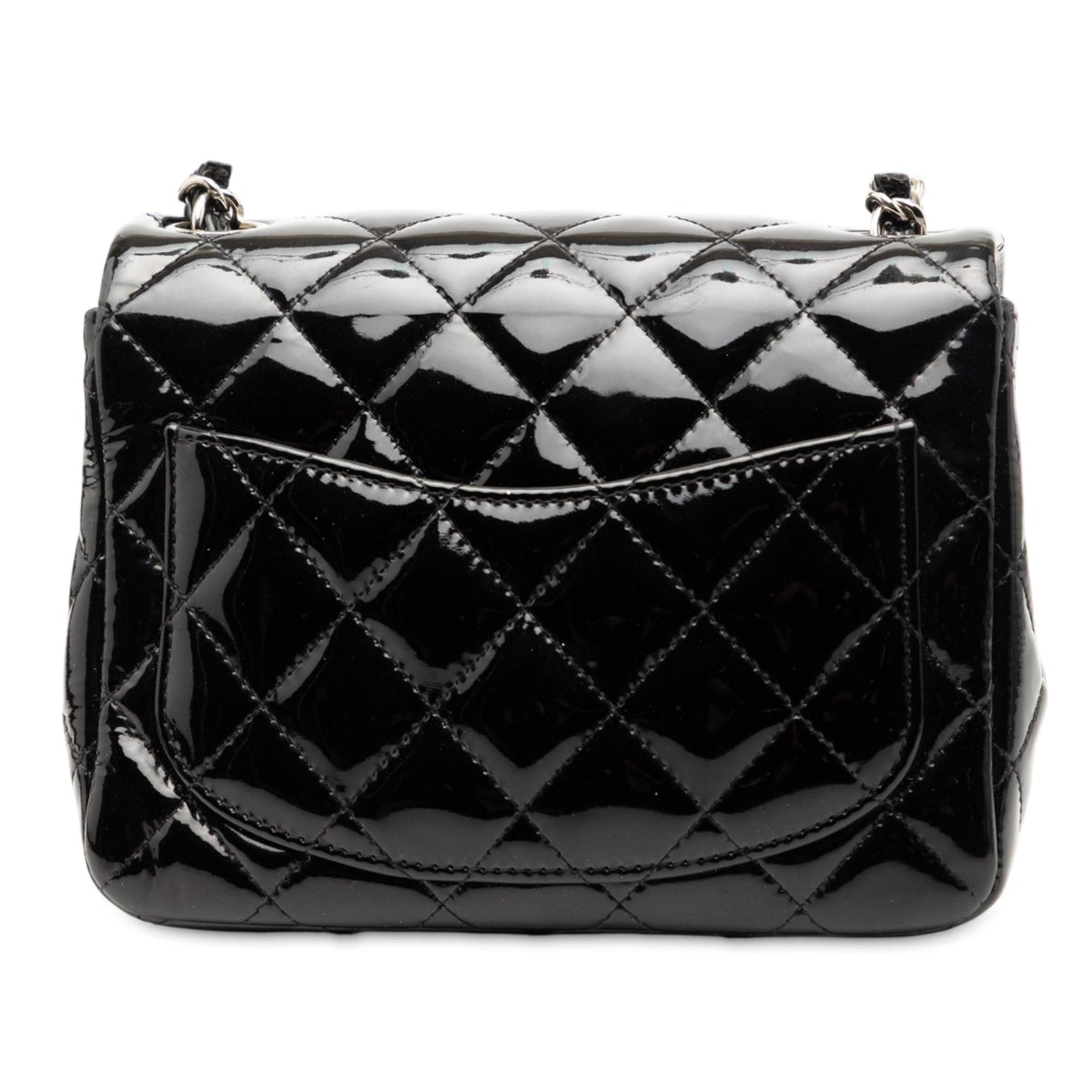 Chanel Mini Square Classic Patent Single Flap