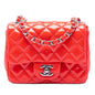 Chanel Mini Square Classic Patent Single Flap