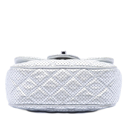 Chanel Mini Square Classic Perforated Lambskin Single Flap