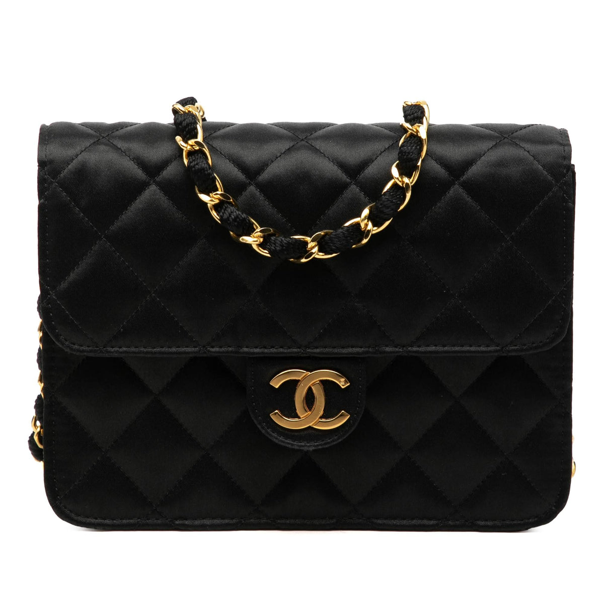 Chanel Mini Square Classic Satin Single Flap