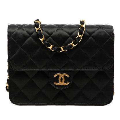 Chanel Mini Square Classic Satin Single Flap