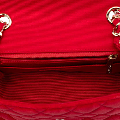 Chanel Mini Square Classic Velvet Single Flap