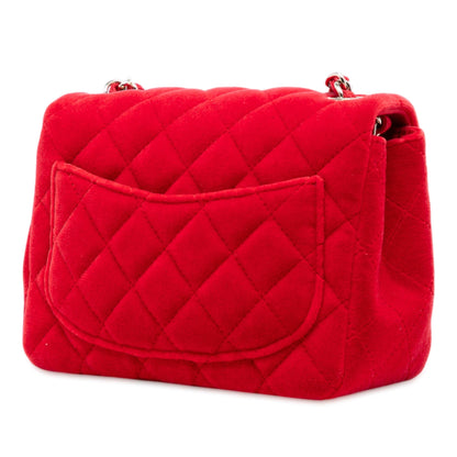 Chanel Mini Square Classic Velvet Single Flap