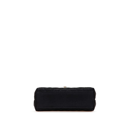Chanel Mini Square Diagonal Quilted Satin Single Flap