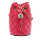 Chanel Mini Velvet Crystal Pearl Crush Bucket Bag