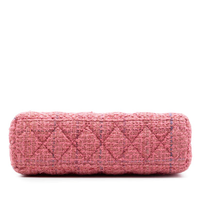 Chanel Nano Quilted Tweed Kelly Shopper Bag