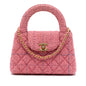Chanel Nano Quilted Tweed Kelly Shopper Bag