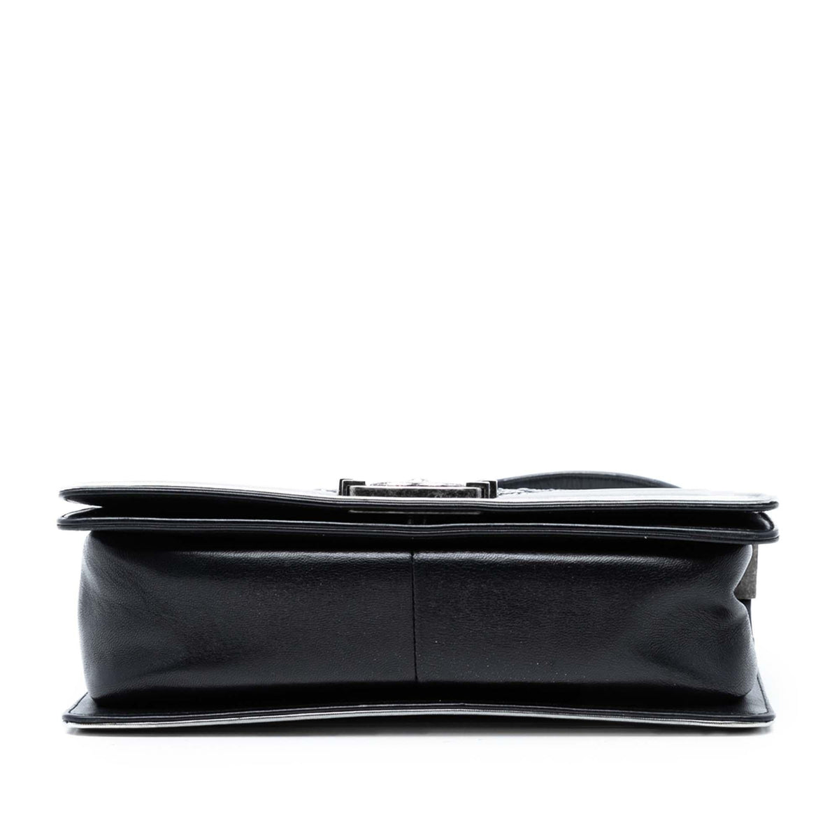 Chanel Old Medium Calfskin Crystal Embellished Boy Flap