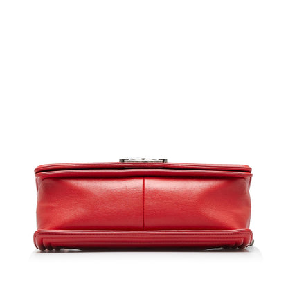 Chanel Old Medium Calfskin Double Stitch Boy Flap