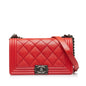 Chanel Old Medium Calfskin Double Stitch Boy Flap