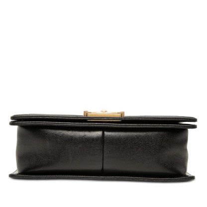 Chanel Old Medium Chevron Caviar Boy Flap