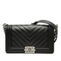 Chanel Old Medium Chevron Lambskin Boy Flap