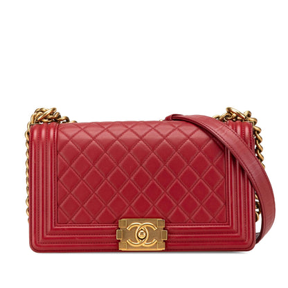Chanel Old Medium Lambskin Boy Flap