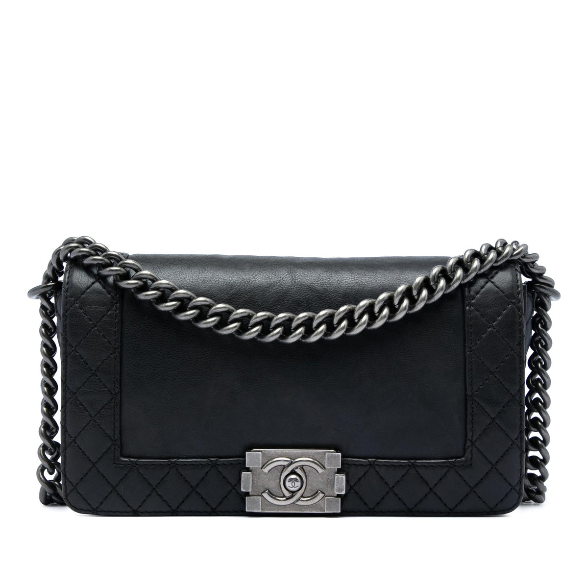 Chanel Old Medium Lambskin Boy Reverso Flap