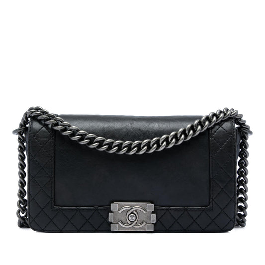 Chanel Old Medium Lambskin Boy Reverso Flap