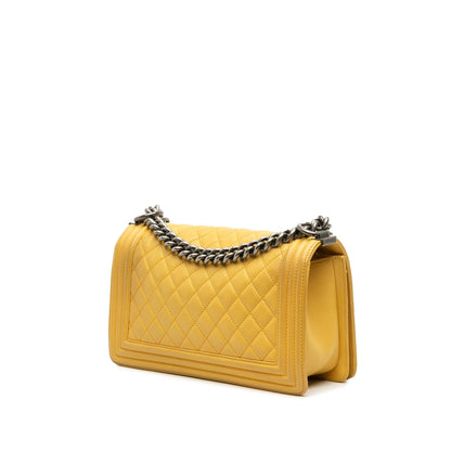 Chanel Old Medium Quilted Calfskin Boy Flap