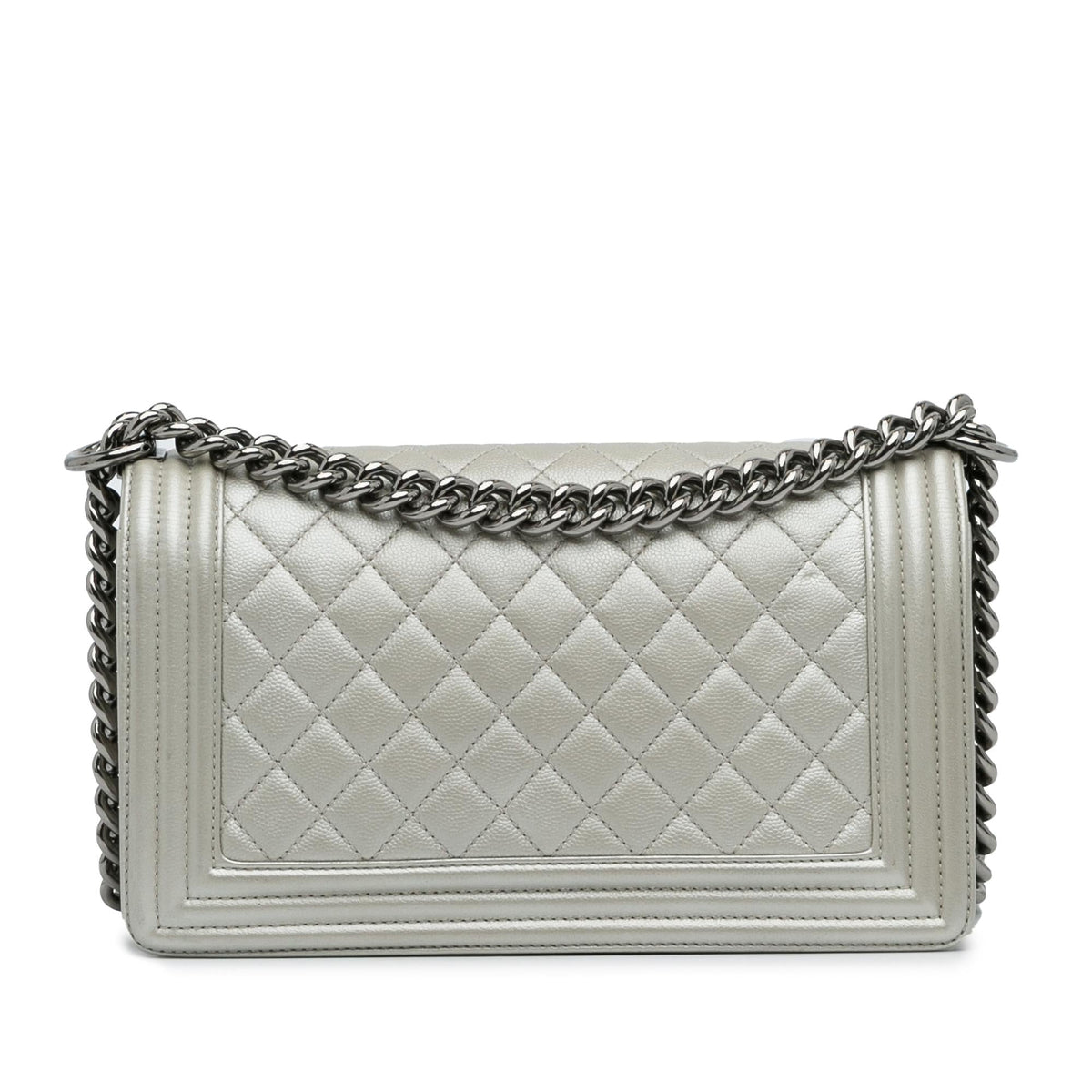 Chanel Old Medium Quilted Caviar Boy Flap