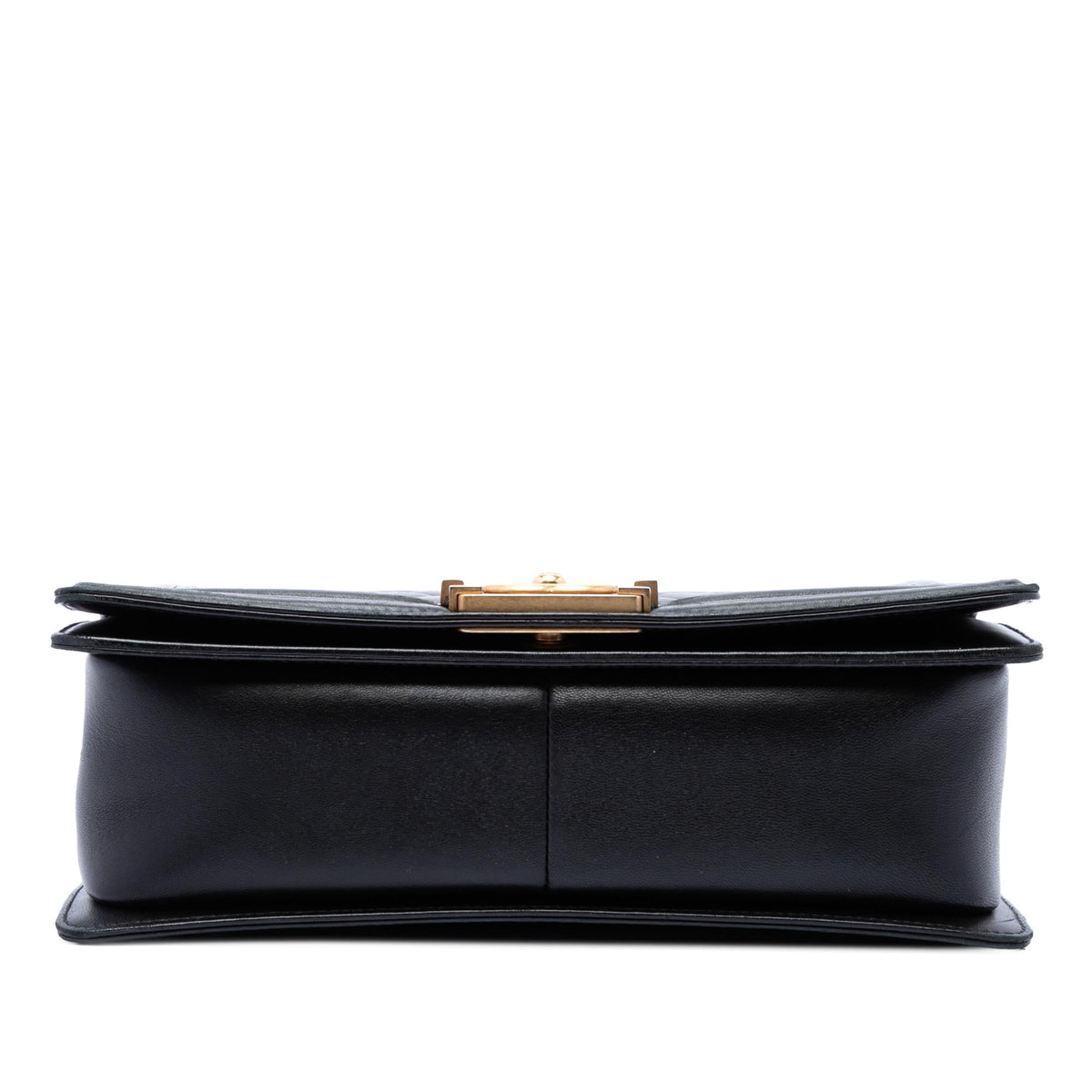 Chanel Old Medium Quilted Lambskin Gripoix Boy Flap