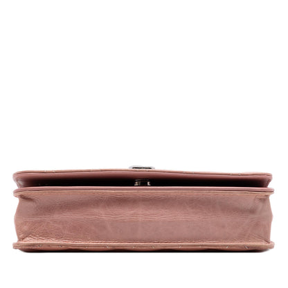 Chanel Ombre Patent and Aged Calfskin Crystal Wallet On Chain