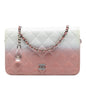 Chanel Ombre Patent and Aged Calfskin Crystal Wallet On Chain