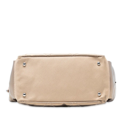 Chanel Paris Biarritz Quilted Coated Canvas Handbag
