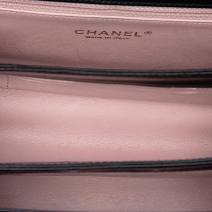 Chanel Paris Cosmopolite Mini Aged Calfskin Straight Lined Flap