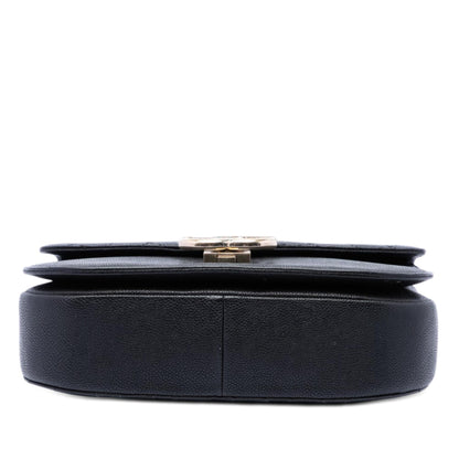 Chanel Paris Cuba Medium Quilted Caviar Thread Around Flap