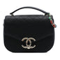 Chanel Paris Cuba Medium Quilted Caviar Thread Around Flap