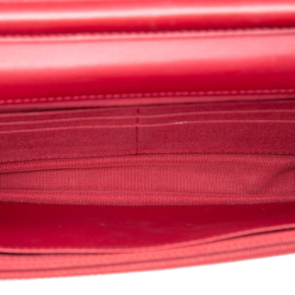 Chanel Paris Dallas CC Quilted Patent Goatskin Wallet on Chain