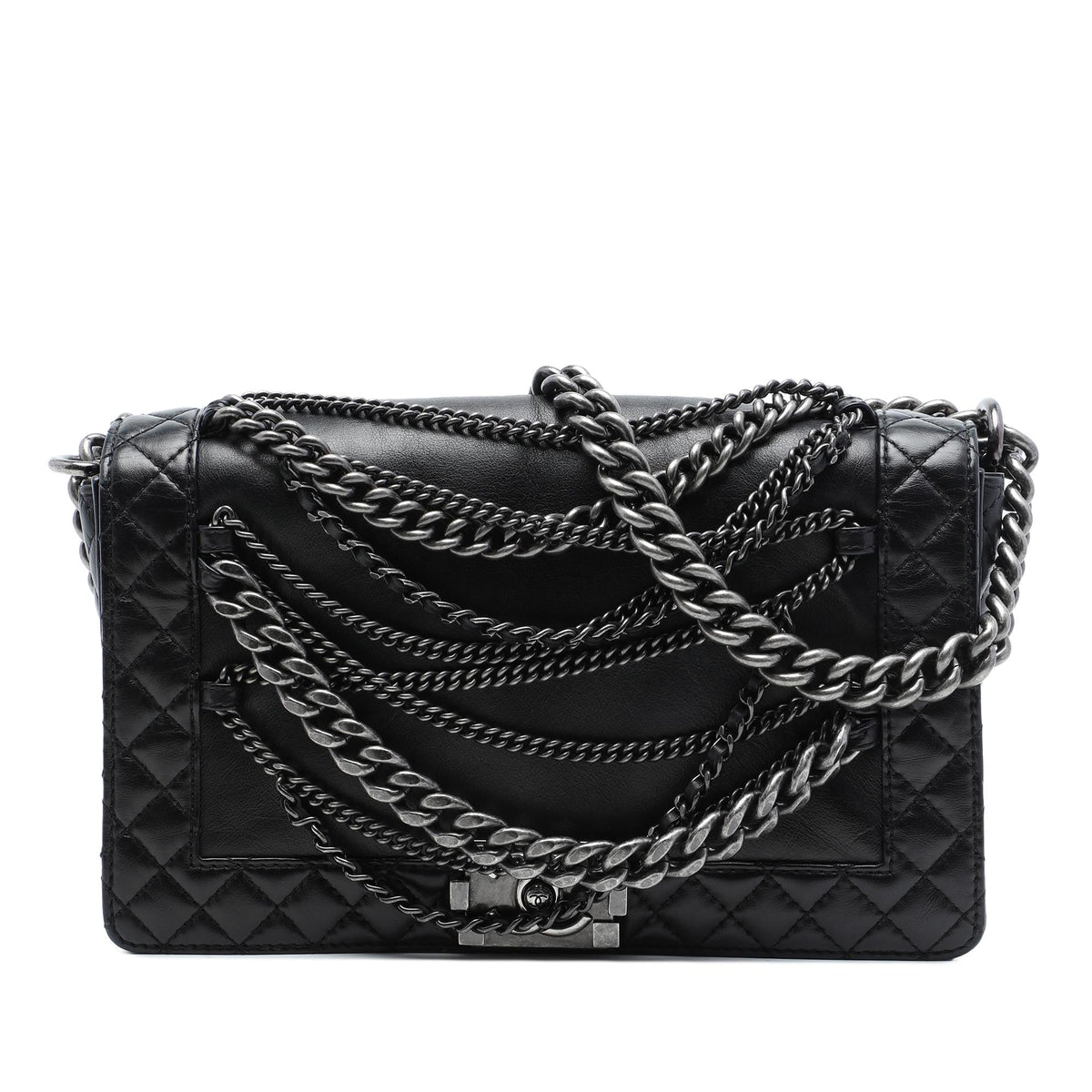 Chanel Paris Dallas Medium Lambskin Enchained Boy Flap
