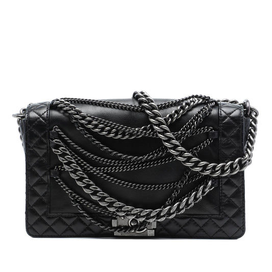 Chanel Paris Dallas Medium Lambskin Enchained Boy Flap