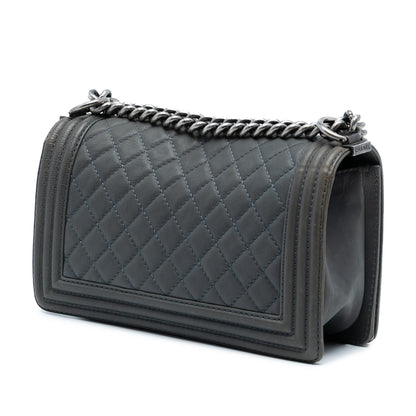 Chanel Paris Dallas Old Medium Quilted Calfskin Cowboy Boy Flap