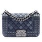 Chanel Paris Dallas Small Quilted Distressed Calfskin Studded Boy Flap