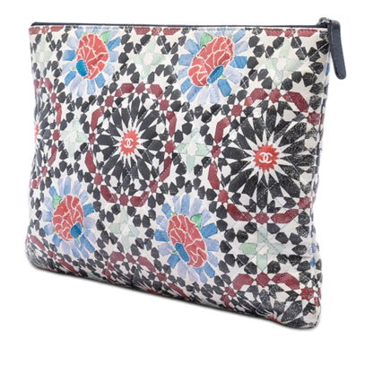 Chanel Paris Dubai Large Printed Lambskin Cosmetic Case