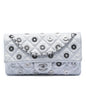 Chanel Paris Dubai Medium Perforated Metallic Lambskin Medals Flap