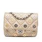 Chanel Paris-Dubai Small Perforated Metallic Lambskin Medals Flap
