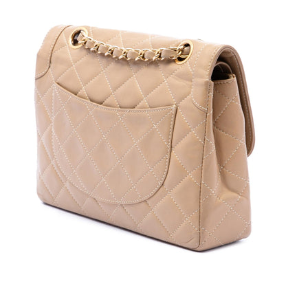 Chanel Paris Limited Edition Small CC Quilted Lambskin Double Flap