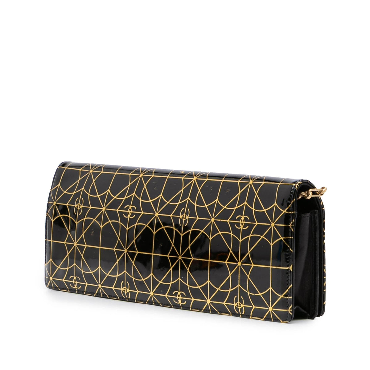 Chanel Paris Moscou Vinyl Moujik Clutch with Chain