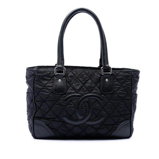 Chanel Paris New York Quilted Nylon Tote