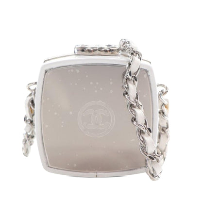 Chanel Patent Goatskin Make-Up Box Clutch With Chain