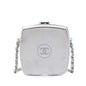 Chanel Patent Goatskin Make Up Box Clutch With Chain