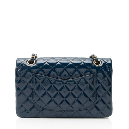 Chanel Patent Leather Classic Medium Double Flap Bag