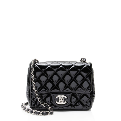 Chanel Patent Leather Classic Square Mini Flap Bag