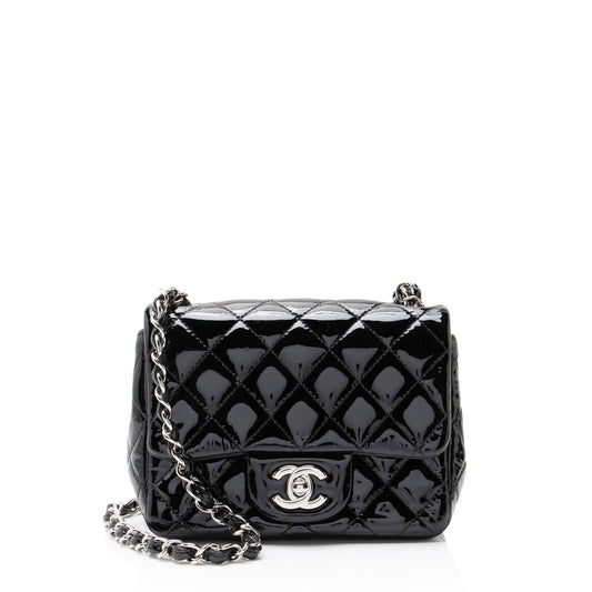 Chanel Patent Leather Classic Square Mini Flap Bag