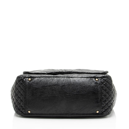 Chanel Patent Vinyl Rock and Chain Large Shoulder Bag