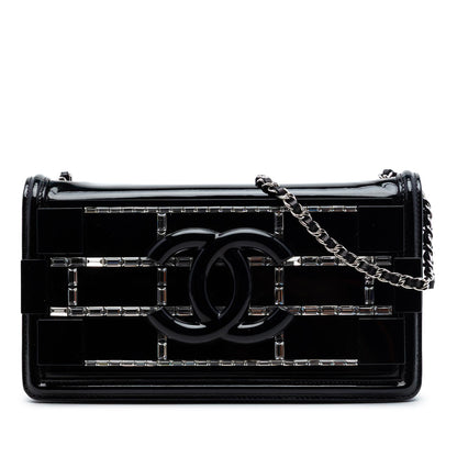 Chanel Patent and Acrylic Crystal Embellished Boy Brick Horizontal Flap