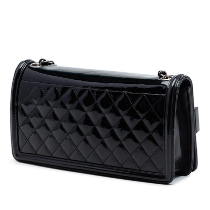 Chanel Patent and Acrylic Crystal Embellished Boy Brick Horizontal Flap