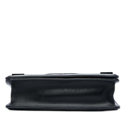 Chanel Patent and Acrylic Striped Boy Brick Horizontal Flap