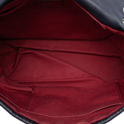 Chanel Perforated Calfskin Expandable Shoulder Bag